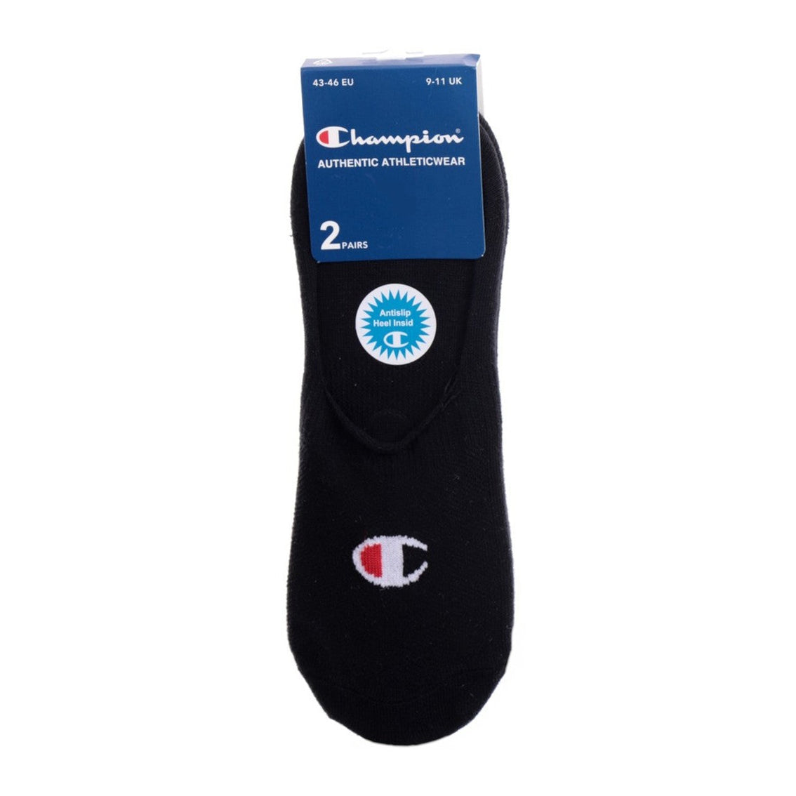 Champion 2-Pack Footie Socks Black