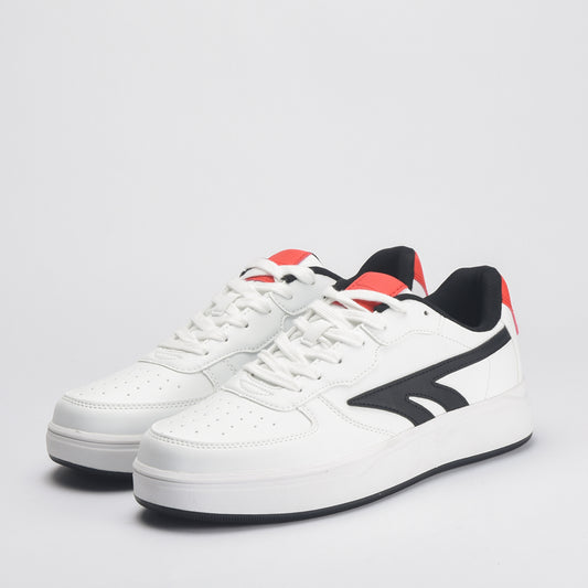 Varsity Court White-Black-Red