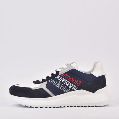 Harmont & Blaine SCARPA UOMO CAMOSCIO TEX FABRIC BLU BIANCO EFM231-061-6230