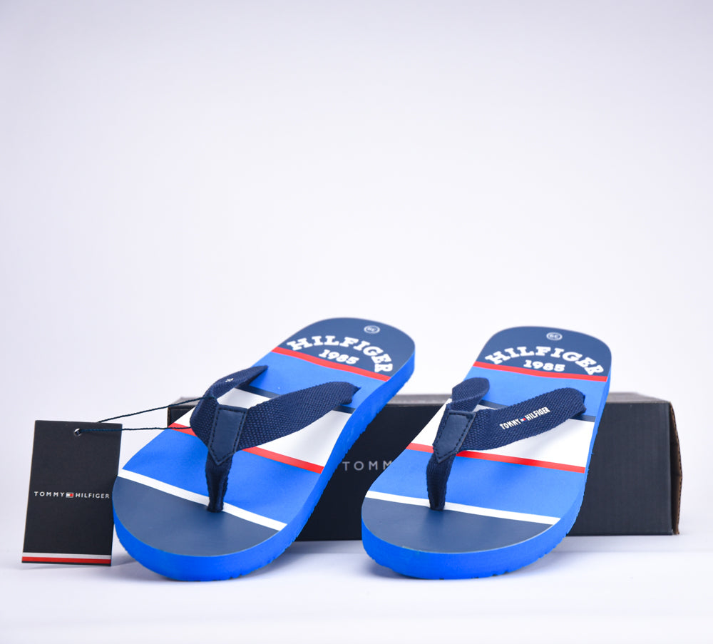 TOMMY HILFIGER STRIPES FLIP FLOP BLUE