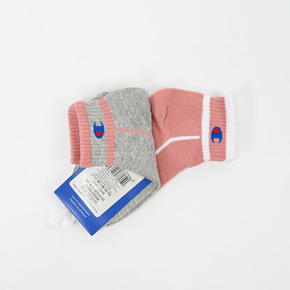 Champion 2-Pack Footie Socks Grey Melange