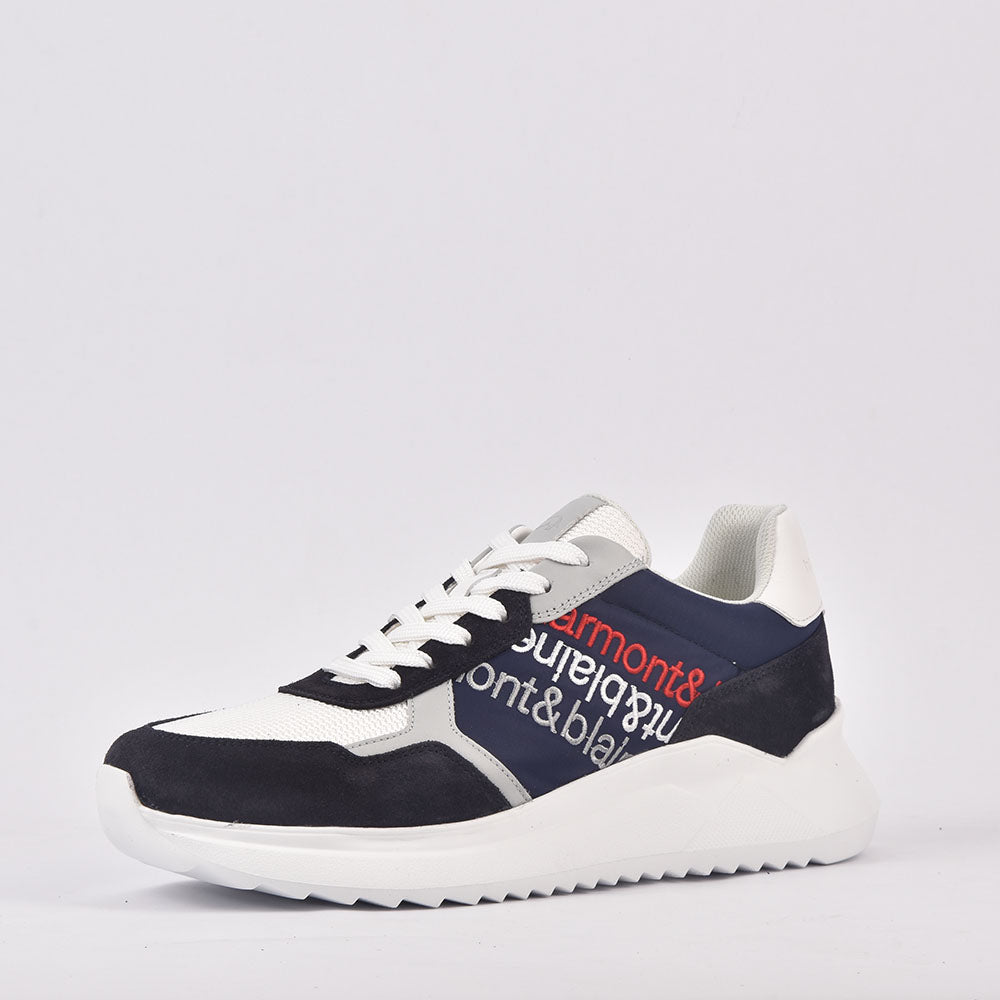 Harmont & Blaine SCARPA UOMO CAMOSCIO TEX FABRIC BLU BIANCO EFM231-061-6230