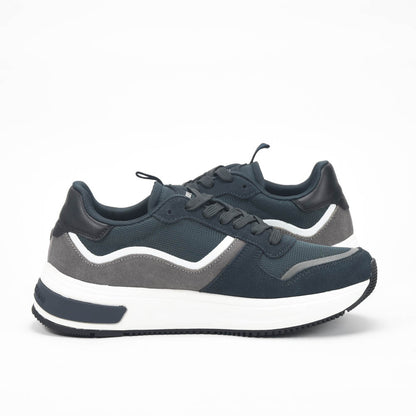 Harmont and Blaine Suede and Fabric Sneakers