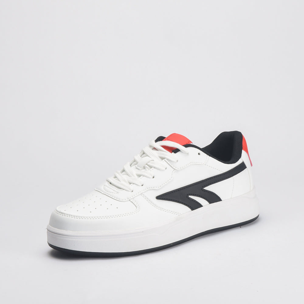 Varsity Court White-Black-Red