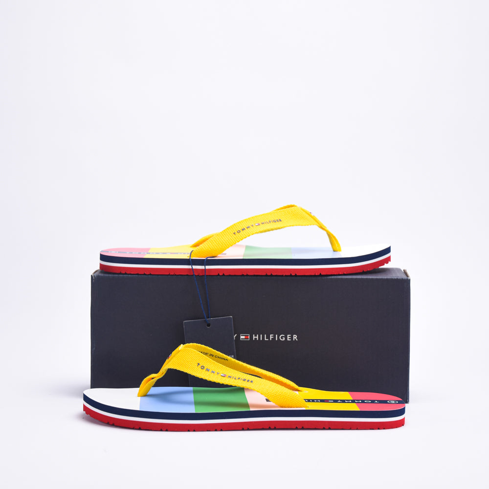 TOMMY HILFIGER FLIP FLOP MULTICOLOR GIALLO