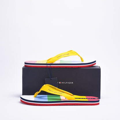 TOMMY HILFIGER FLIP FLOP MULTICOLOR GIALLO