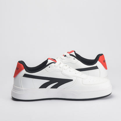 Varsity Court White-Black-Red