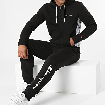 CHAMPION - Hooded Full Zip NBK/NBK/NB