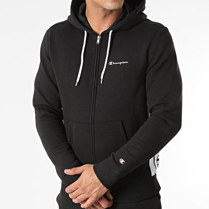CHAMPION - Hooded Full Zip NBK/NBK/NB