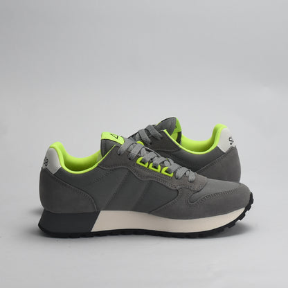 BASKET SUN68 JAKI FLUO 34 GRIGIO MEDIO
