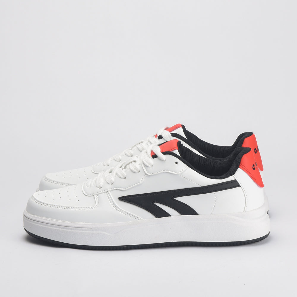 Varsity Court White-Black-Red