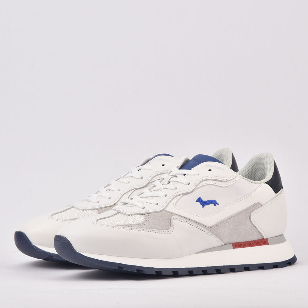 Harmont & Blaine SCARPA UOMO CALF FABRIC BIANCO EFM231-070-6090