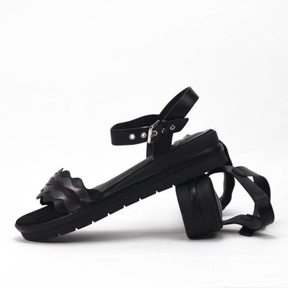 Safety Jogger Sandales Compensées Femme Black Pewter