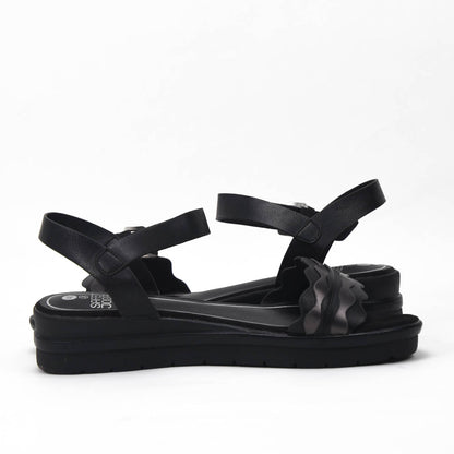 Safety Jogger Sandales Compensées Femme Black Pewter