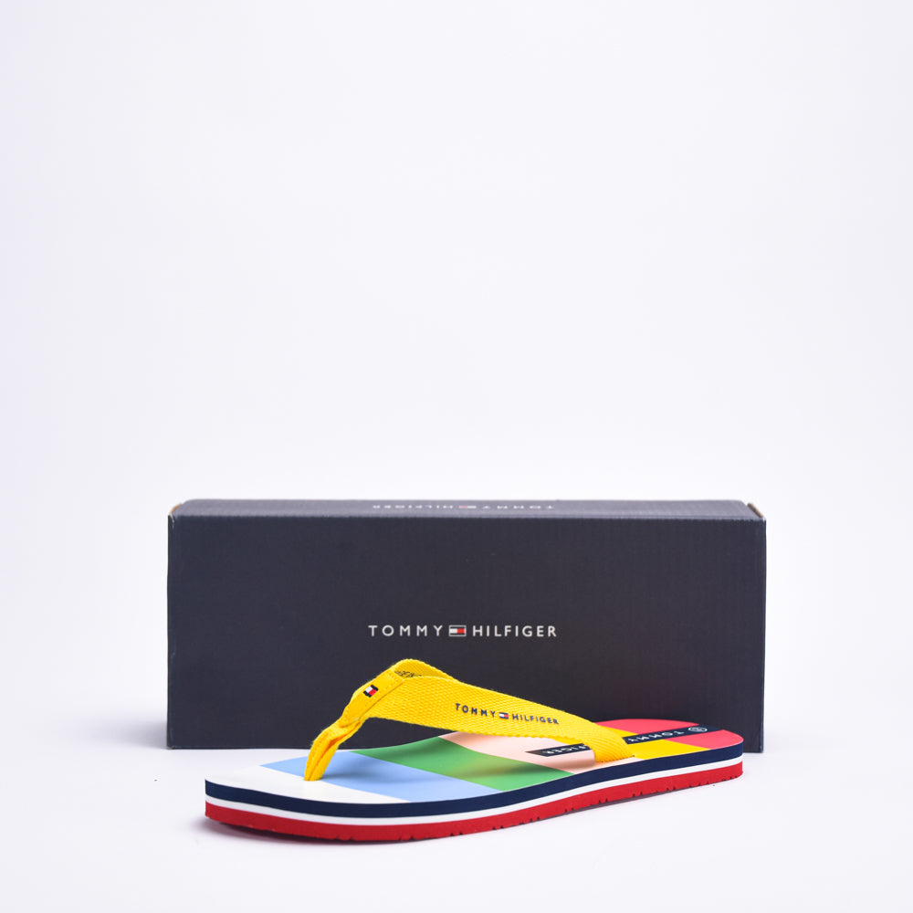TOMMY HILFIGER FLIP FLOP MULTICOLOR GIALLO