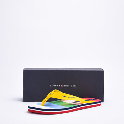 TOMMY HILFIGER FLIP FLOP MULTICOLOR GIALLO