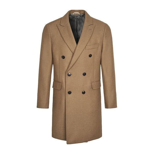 MANTEAU Hackett London Camel Broken Twill DB