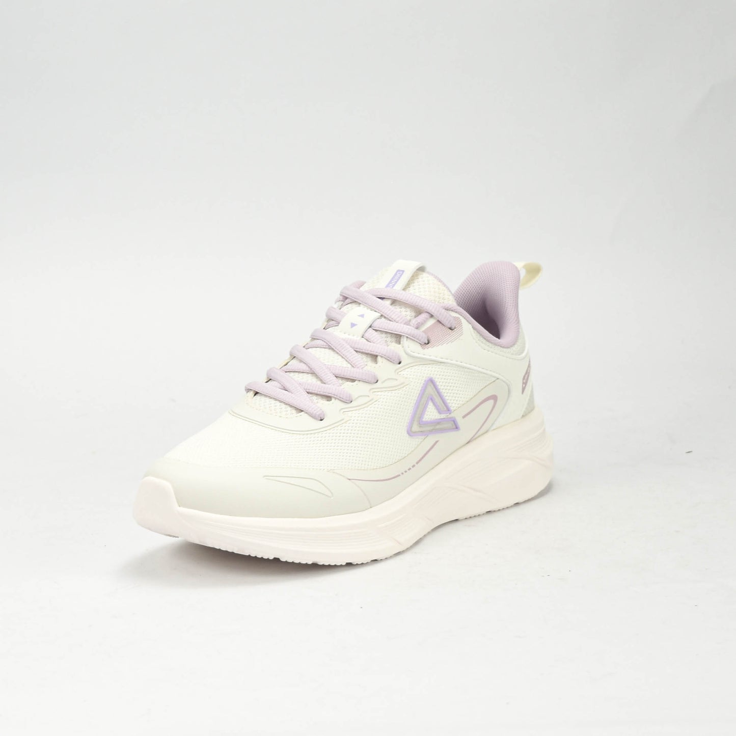 PEAK TRAINING RUNNING SHOES-WHITE/PURPLE