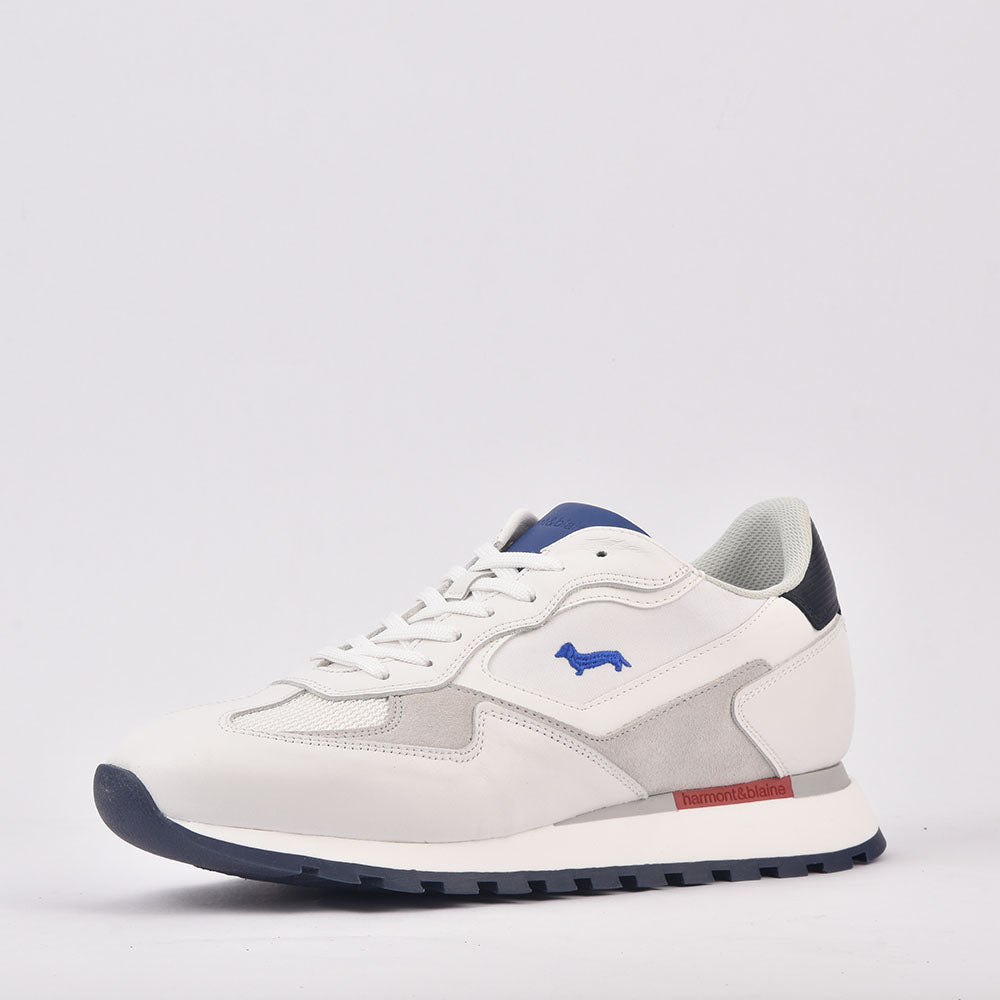 Harmont & Blaine SCARPA UOMO CALF FABRIC BIANCO EFM231-070-6090