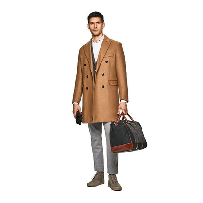 MANTEAU Hackett London Camel Broken Twill DB