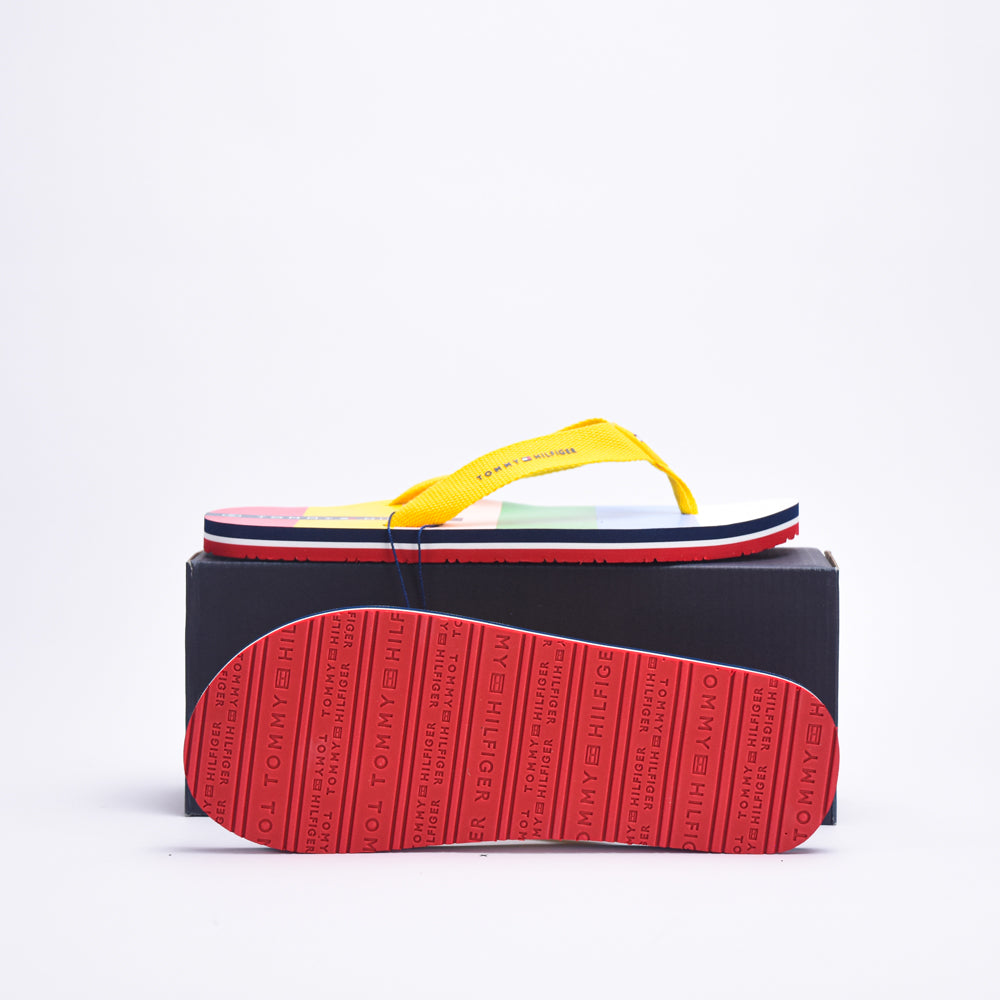 TOMMY HILFIGER FLIP FLOP MULTICOLOR GIALLO