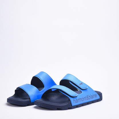 CIABATTA UOMO BLUBBER - LOGO AZZURRO - BLU