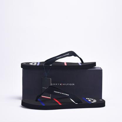 TOMMY HILFIGER STRIPES FLIP FLOP BLACK