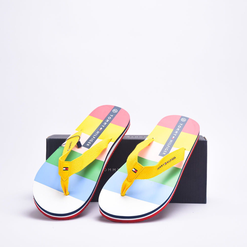 TOMMY HILFIGER FLIP FLOP MULTICOLOR GIALLO