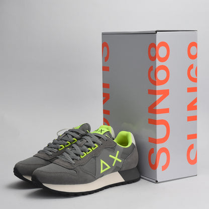 BASKET SUN68 JAKI FLUO 34 GRIGIO MEDIO