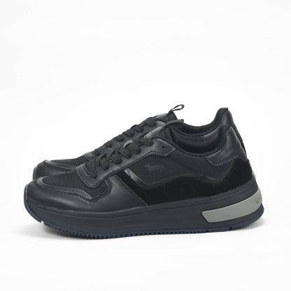 Harmont and Blaine Suede and Fabric Sneakers