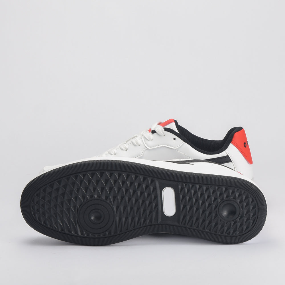 Varsity Court White-Black-Red