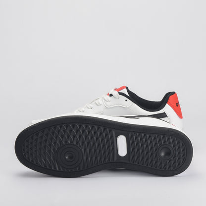Varsity Court White-Black-Red