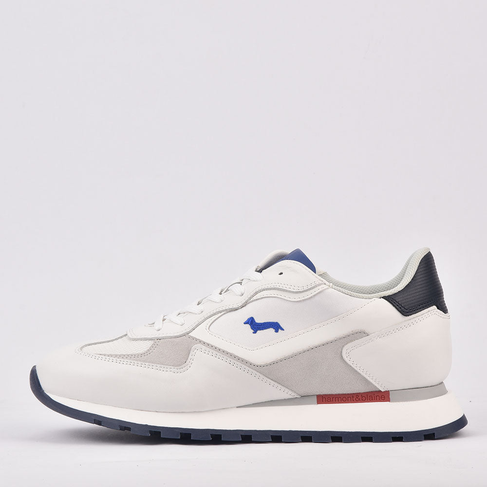 Harmont & Blaine SCARPA UOMO CALF FABRIC BIANCO EFM231-070-6090