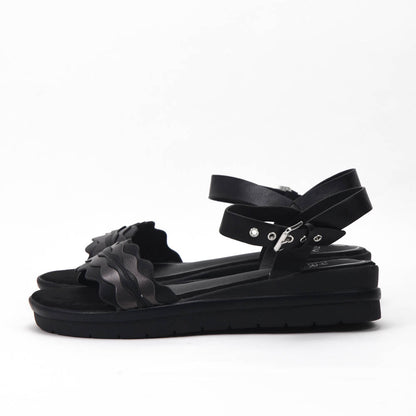 Safety Jogger Sandales Compensées Femme Black Pewter