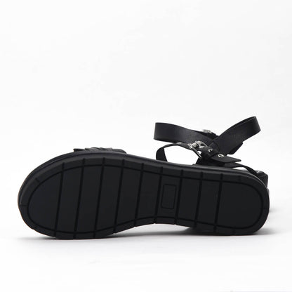 Safety Jogger Sandales Compensées Femme Black Pewter