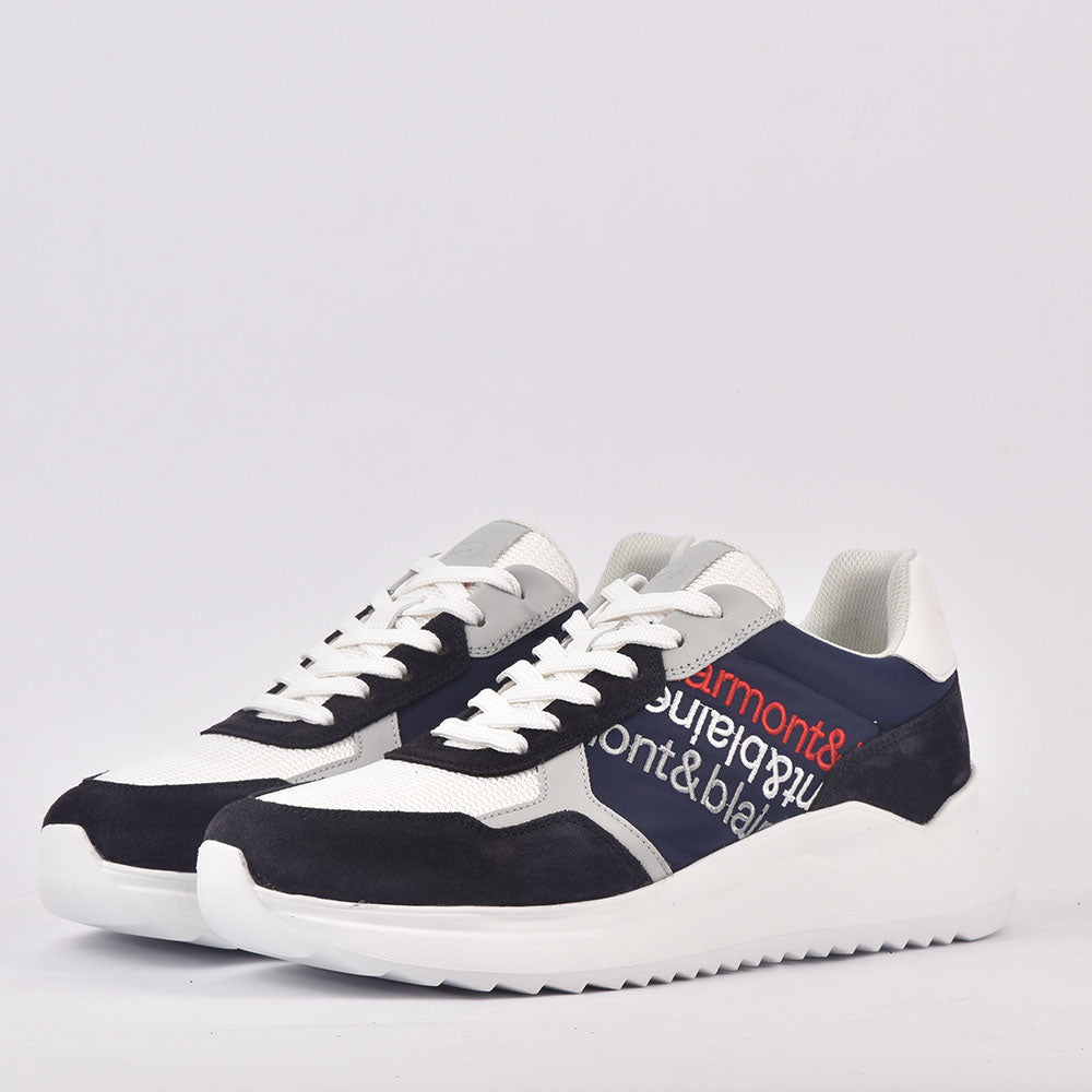 Harmont & Blaine SCARPA UOMO CAMOSCIO TEX FABRIC BLU BIANCO EFM231-061-6230