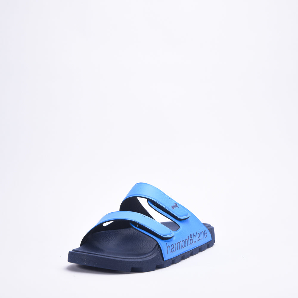 CIABATTA UOMO BLUBBER - LOGO AZZURRO - BLU
