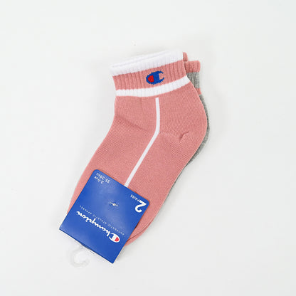 Champion 2-Pack Footie Socks Grey Melange