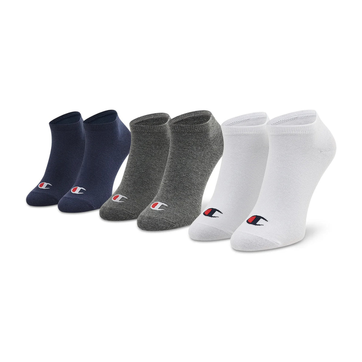 Champion 3-Pack Sneaker Socks Navy-White-Grey